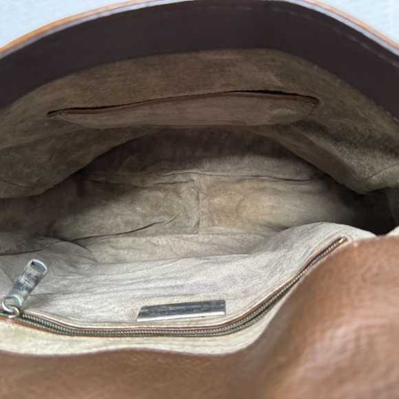 Gryson Italy Brown Leather Saddle Bag - Picture 12 of 15